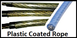 plastic coated wire rope 